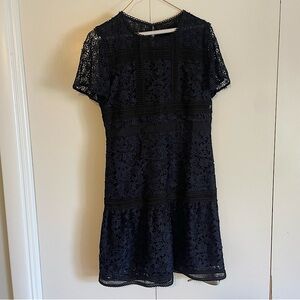 Blue lace dress by Ann Taylor. Size 4